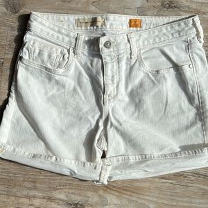 White Anthropologie Jean Shorts